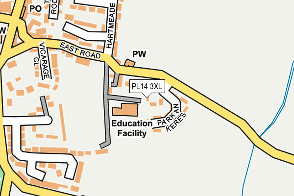 PL14 3XL map - OS OpenMap – Local (Ordnance Survey)