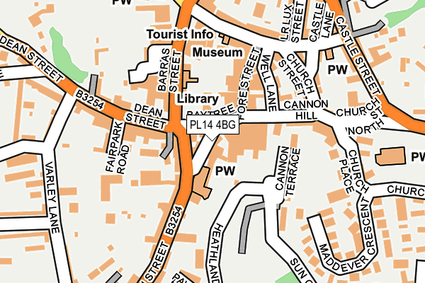 PL14 4BG map - OS OpenMap – Local (Ordnance Survey)