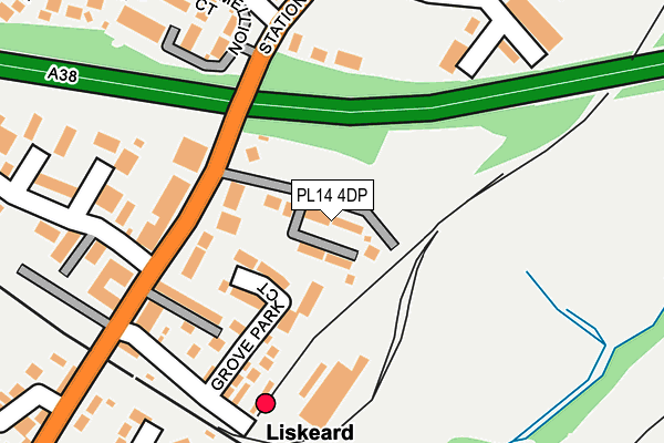 PL14 4DP map - OS OpenMap – Local (Ordnance Survey)
