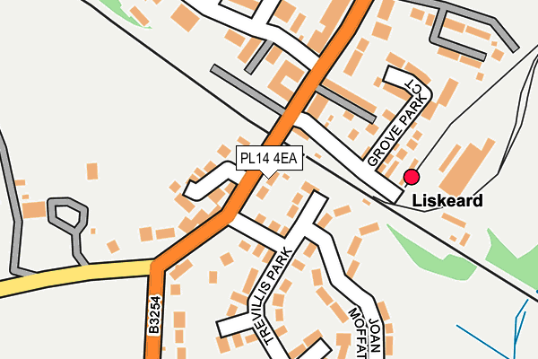 PL14 4EA map - OS OpenMap – Local (Ordnance Survey)
