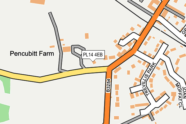 PL14 4EB map - OS OpenMap – Local (Ordnance Survey)