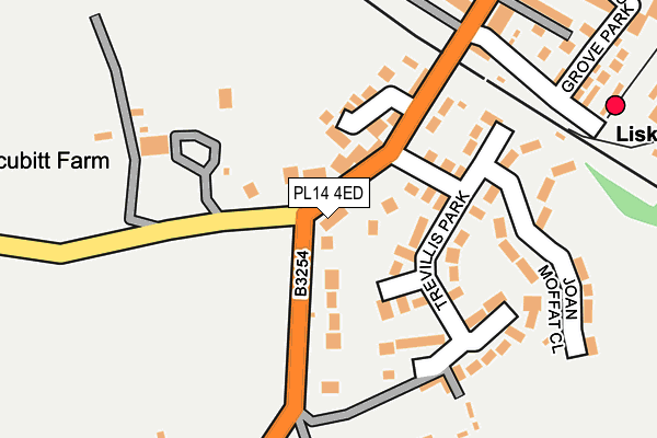 PL14 4ED map - OS OpenMap – Local (Ordnance Survey)