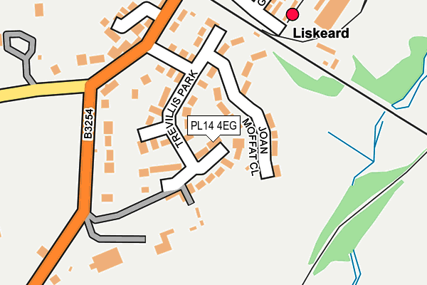 PL14 4EG map - OS OpenMap – Local (Ordnance Survey)