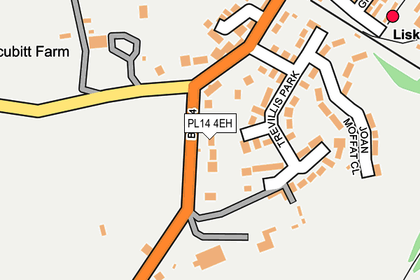 PL14 4EH map - OS OpenMap – Local (Ordnance Survey)