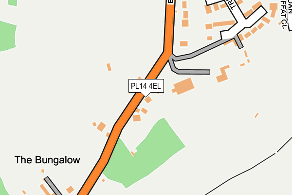 PL14 4EL map - OS OpenMap – Local (Ordnance Survey)
