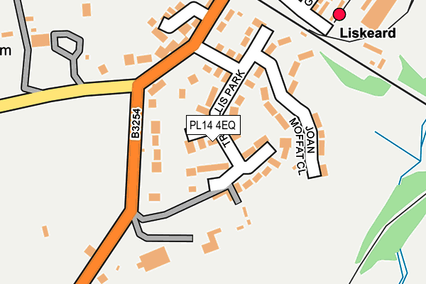 PL14 4EQ map - OS OpenMap – Local (Ordnance Survey)