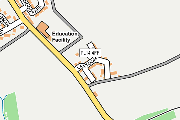 PL14 4FF map - OS OpenMap – Local (Ordnance Survey)