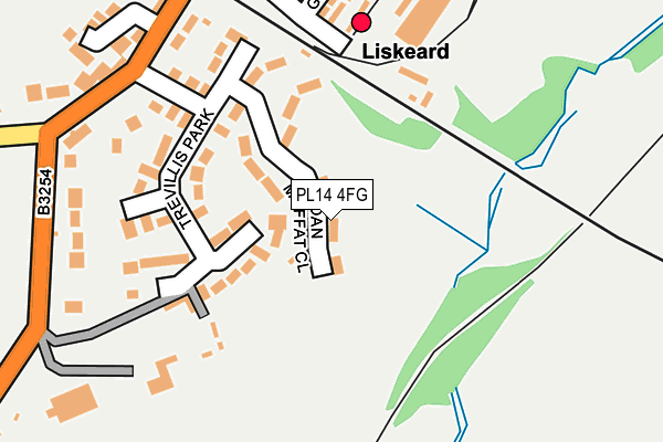 PL14 4FG map - OS OpenMap – Local (Ordnance Survey)