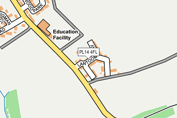 PL14 4FL map - OS OpenMap – Local (Ordnance Survey)