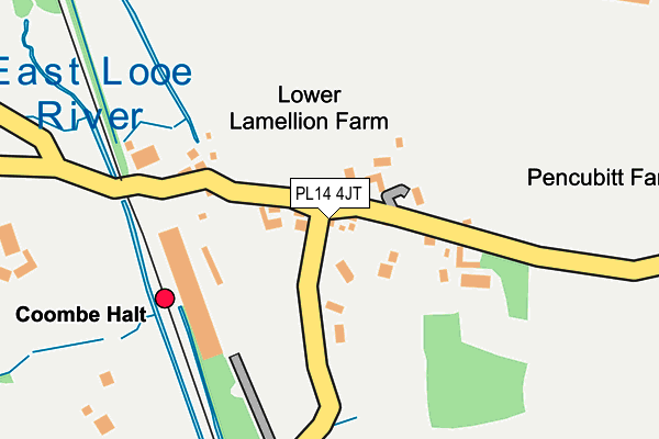 PL14 4JT map - OS OpenMap – Local (Ordnance Survey)