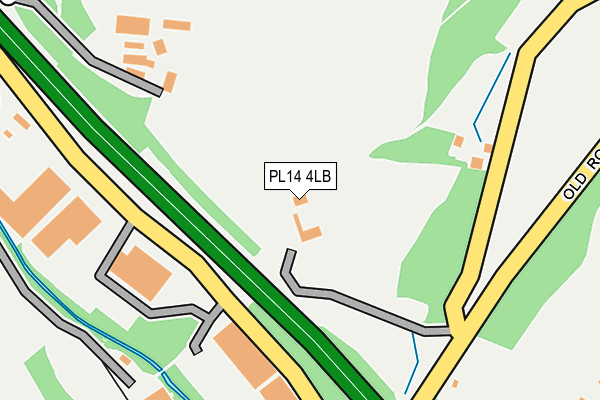 PL14 4LB map - OS OpenMap – Local (Ordnance Survey)