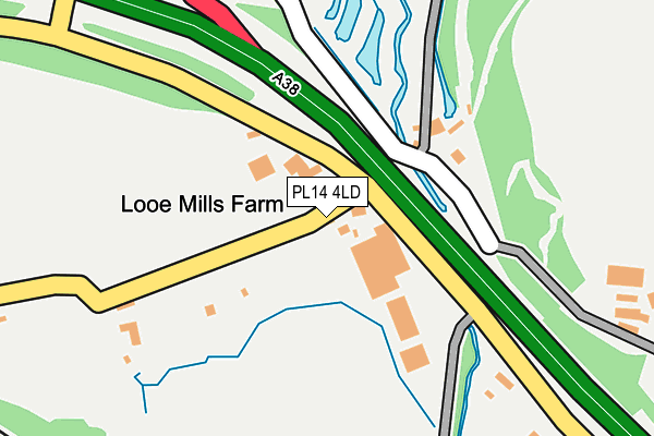 PL14 4LD map - OS OpenMap – Local (Ordnance Survey)