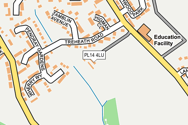 PL14 4LU map - OS OpenMap – Local (Ordnance Survey)