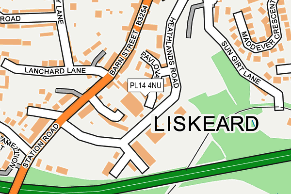 PL14 4NU map - OS OpenMap – Local (Ordnance Survey)