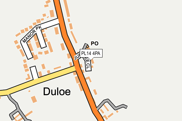 PL14 4PA map - OS OpenMap – Local (Ordnance Survey)