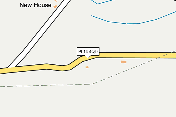 PL14 4QD map - OS OpenMap – Local (Ordnance Survey)