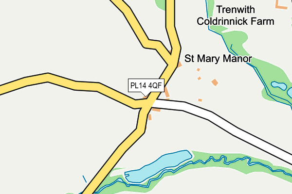 PL14 4QF map - OS OpenMap – Local (Ordnance Survey)