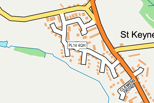PL14 4QH map - OS OpenMap – Local (Ordnance Survey)
