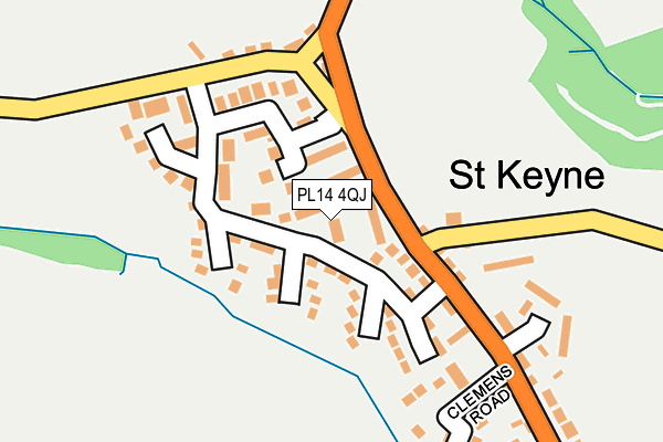 PL14 4QJ map - OS OpenMap – Local (Ordnance Survey)