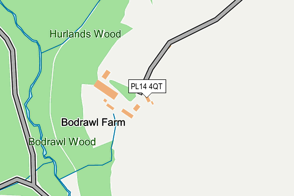 PL14 4QT map - OS OpenMap – Local (Ordnance Survey)