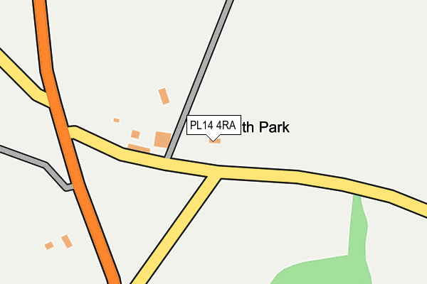 PL14 4RA map - OS OpenMap – Local (Ordnance Survey)