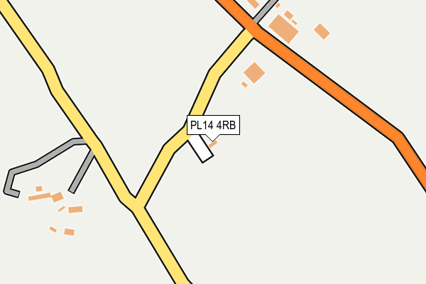 PL14 4RB map - OS OpenMap – Local (Ordnance Survey)