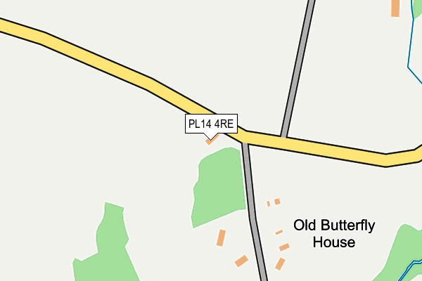 PL14 4RE map - OS OpenMap – Local (Ordnance Survey)