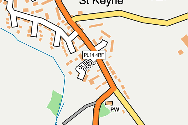 PL14 4RF map - OS OpenMap – Local (Ordnance Survey)