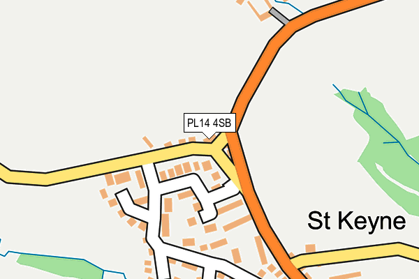 PL14 4SB map - OS OpenMap – Local (Ordnance Survey)