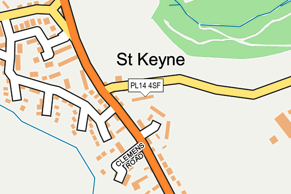 PL14 4SF map - OS OpenMap – Local (Ordnance Survey)