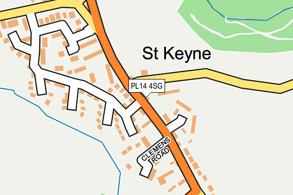 PL14 4SG map - OS OpenMap – Local (Ordnance Survey)