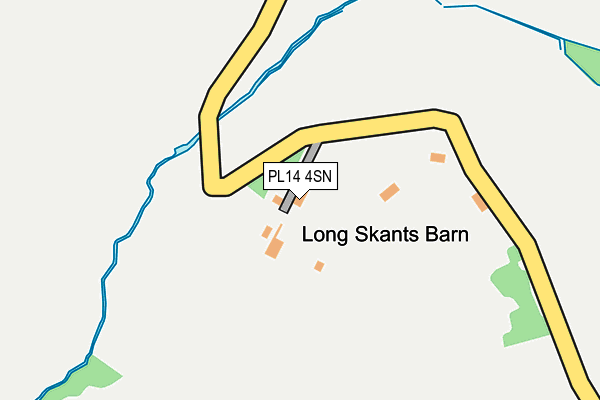 PL14 4SN map - OS OpenMap – Local (Ordnance Survey)