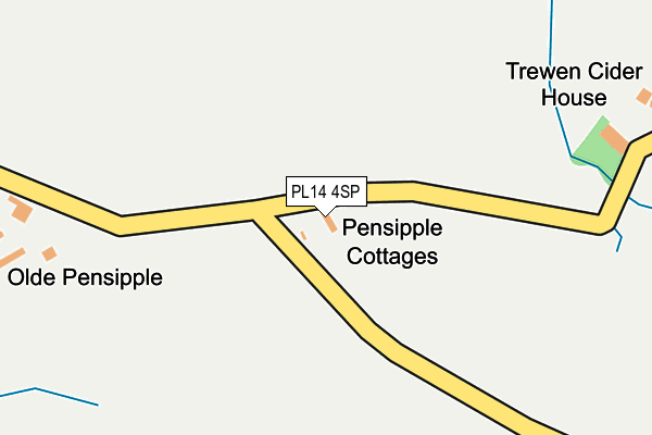 PL14 4SP map - OS OpenMap – Local (Ordnance Survey)