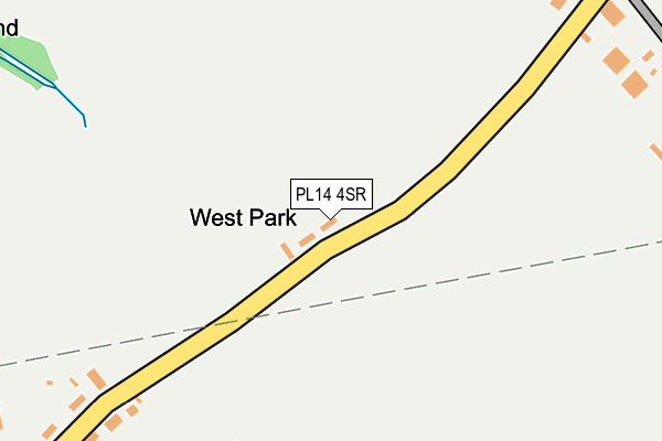 PL14 4SR map - OS OpenMap – Local (Ordnance Survey)