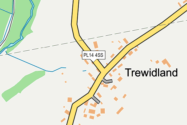 PL14 4SS map - OS OpenMap – Local (Ordnance Survey)