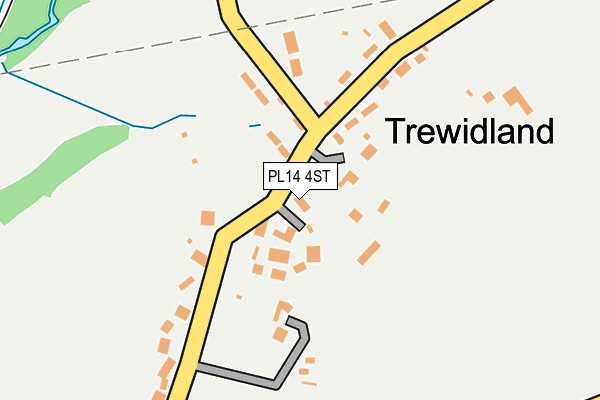 PL14 4ST map - OS OpenMap – Local (Ordnance Survey)