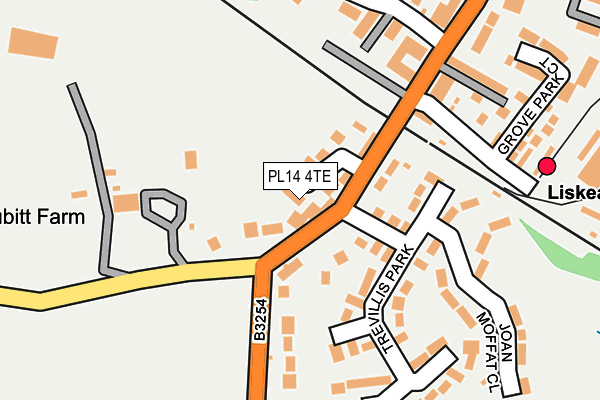 PL14 4TE map - OS OpenMap – Local (Ordnance Survey)