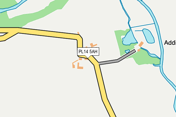 PL14 5AH map - OS OpenMap – Local (Ordnance Survey)