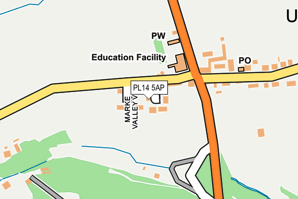 PL14 5AP map - OS OpenMap – Local (Ordnance Survey)