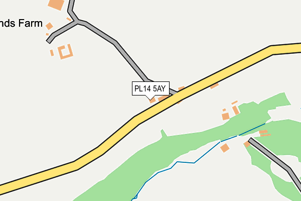 PL14 5AY map - OS OpenMap – Local (Ordnance Survey)