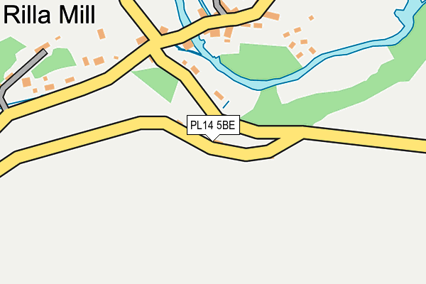 PL14 5BE map - OS OpenMap – Local (Ordnance Survey)