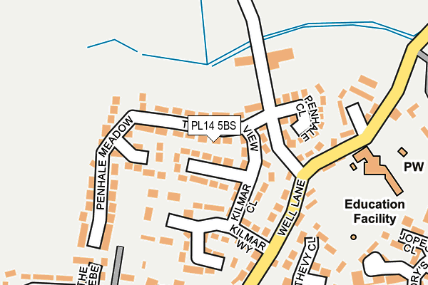 PL14 5BS map - OS OpenMap – Local (Ordnance Survey)