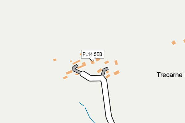 PL14 5EB map - OS OpenMap – Local (Ordnance Survey)