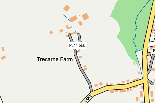 PL14 5EE map - OS OpenMap – Local (Ordnance Survey)