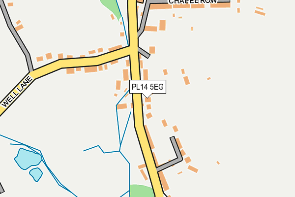 PL14 5EG map - OS OpenMap – Local (Ordnance Survey)