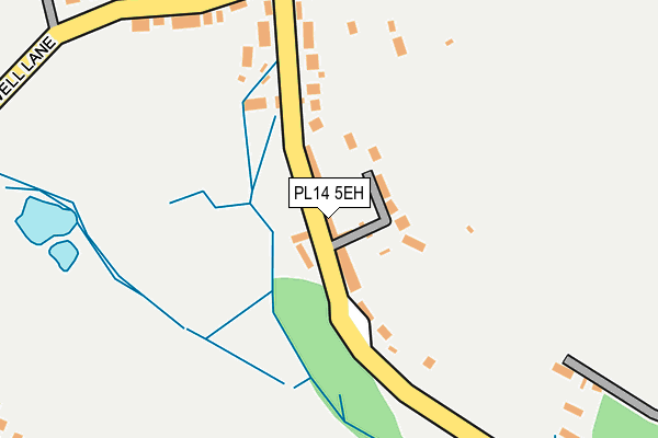 PL14 5EH map - OS OpenMap – Local (Ordnance Survey)