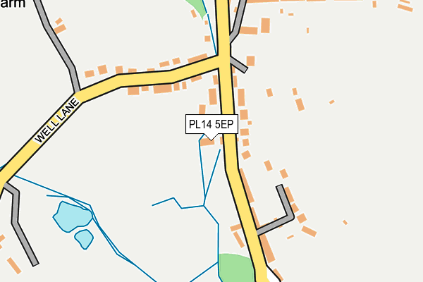 PL14 5EP map - OS OpenMap – Local (Ordnance Survey)