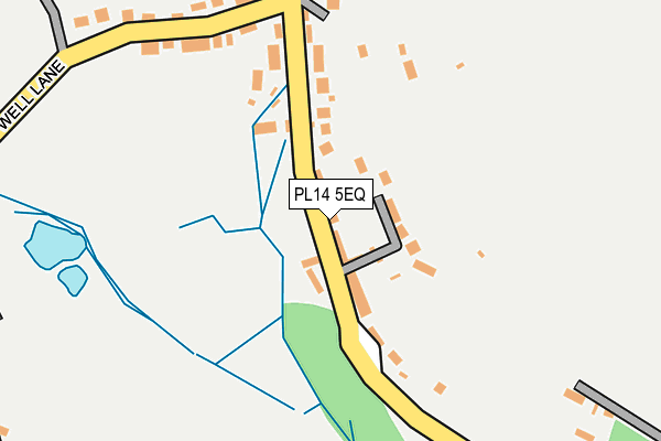 PL14 5EQ map - OS OpenMap – Local (Ordnance Survey)