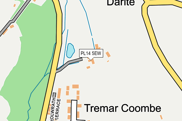 PL14 5EW map - OS OpenMap – Local (Ordnance Survey)