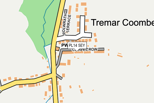 PL14 5EY map - OS OpenMap – Local (Ordnance Survey)